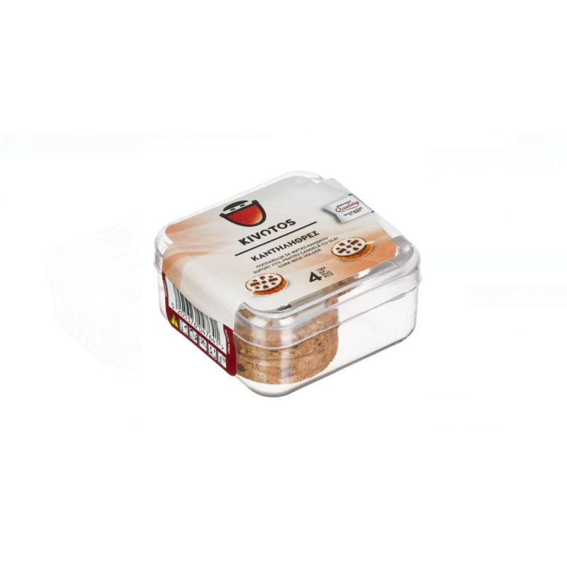 Suporturi din Pluta pentru Fitili Candela de Ulei Ø3.6cm - 4buc