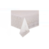 Fata de Masa Transparenta cu Model Dantela Alba, Plastic 137x274cm