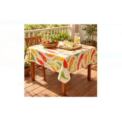 Fata de Masa Plastifiata cu Model Ardei 180x140cm