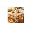 Fata de Masa Plastifiata Bej Maro in Carouri 180x140cm