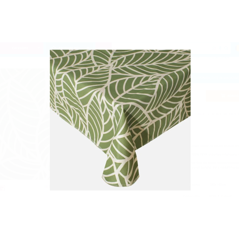 Fata de Masa Plastifiata Verde 180x140cm