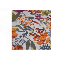 Fata de Masa de Bucatarie Textila Bej cu Flori Colorate 180x140cm