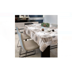 Fata de Masa Plastifiata Maro Cercuri 180x140cm