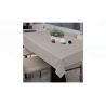 Fata de Masa Plastifiata Bej cu Model Frunze 180x140cm