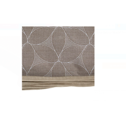 Fata de Masa Plastifiata Bej cu Model Frunze 180x140cm