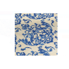 Fata de Masa de Vara Bej cu Model Albastru Baroc 180x140cm