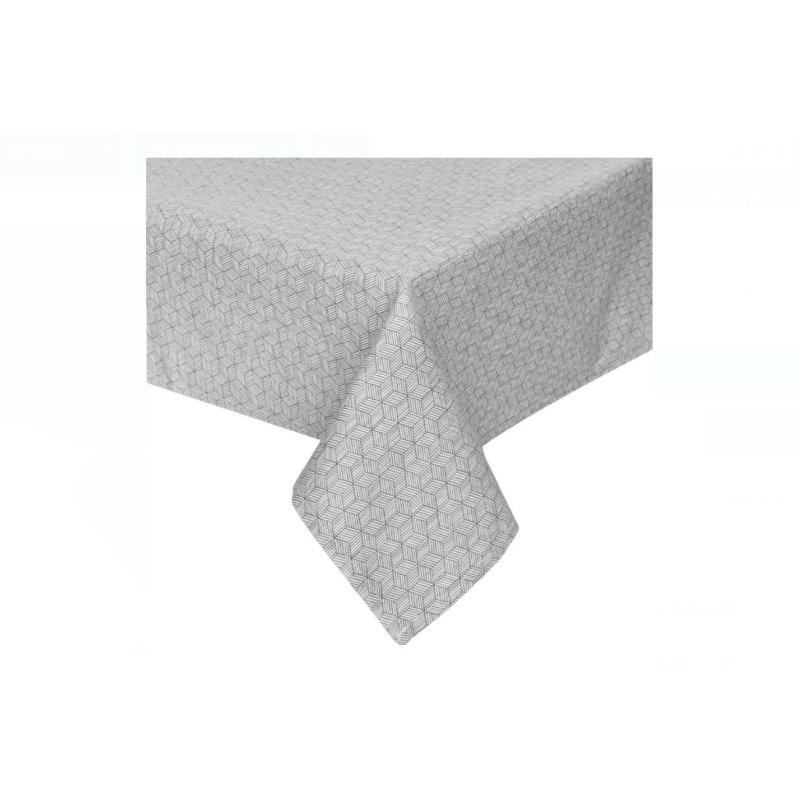 Fata Masa Bucatarie Tesatura Gri Cubes 180x140cm