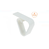 Cleme Albe din Plastic Fixare Fata de Masa - 4buc