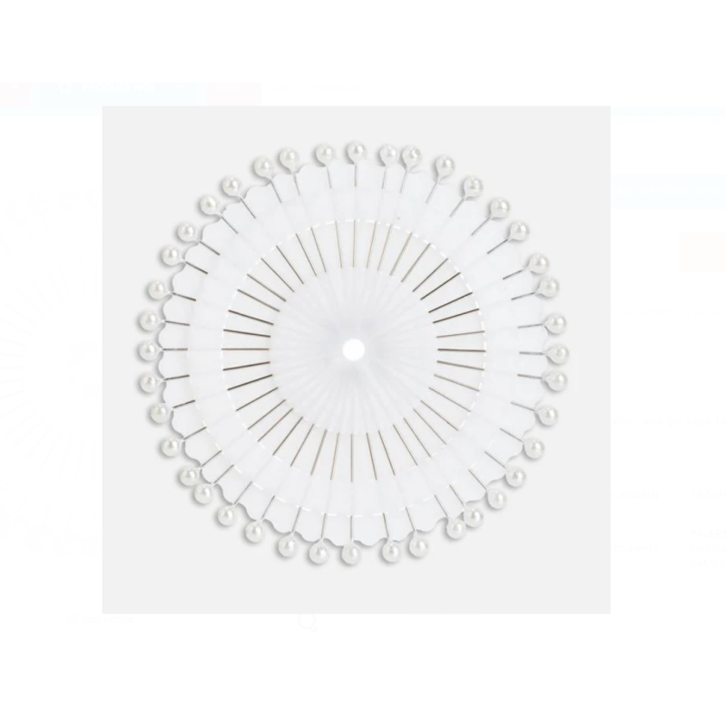 Ace cu Gamalie Alba 3,5cm - 40buc